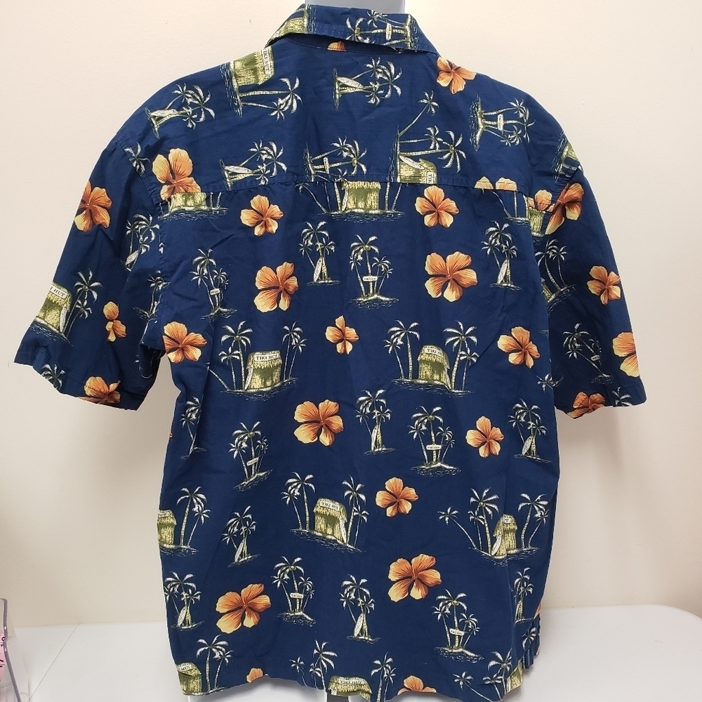 J.G. Hook Mens Tiki Hut Hawaiian Shirt Size XL - Picture 2 of 6
